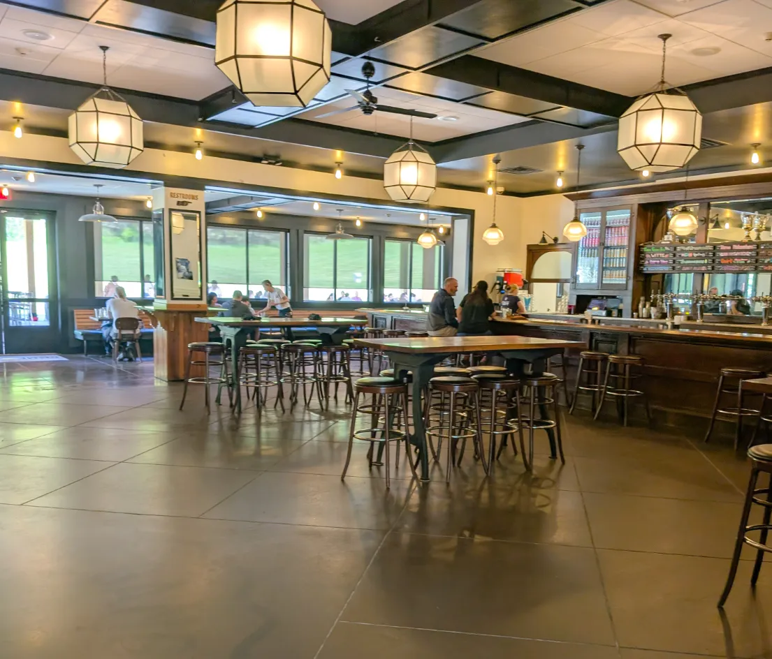 Inside the resturant